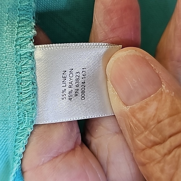 Christopher‎ & Banks cardegan open jacket. Lovely shade of green. linen/rayon XL - Picture 7 of 8